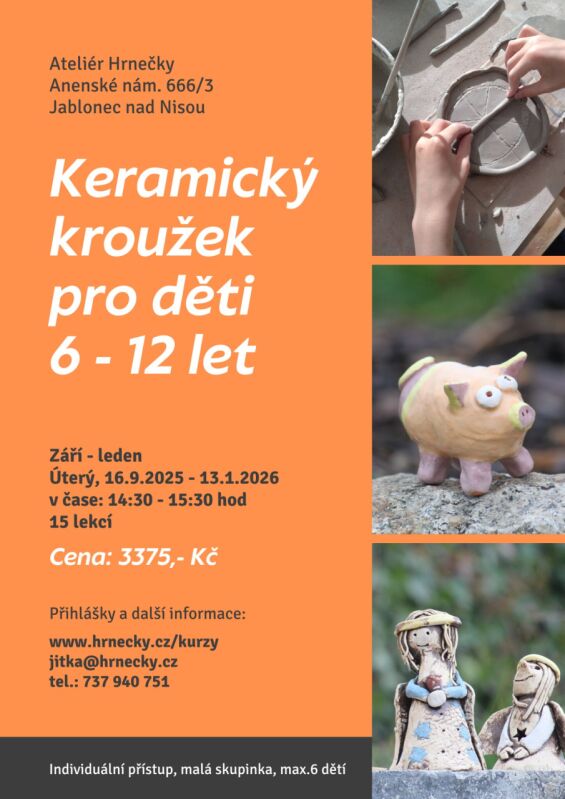 Keramický kroužek pro děti 6 - 12 let 